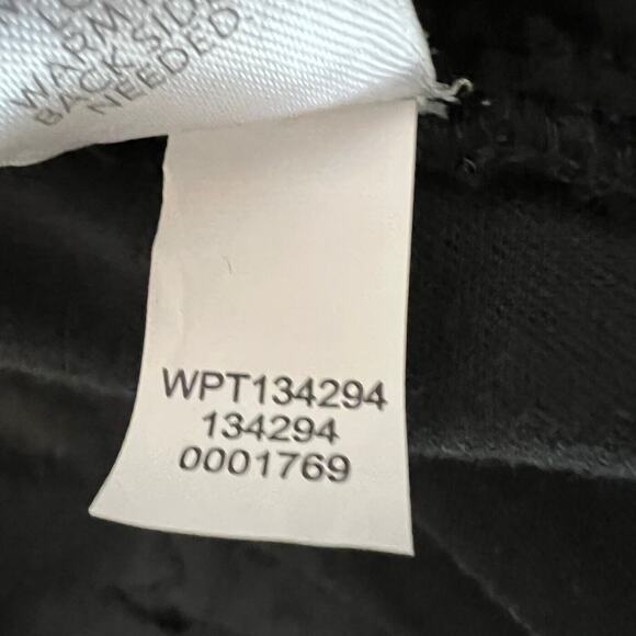 J Jill Womens Velour Pants Size 16 Black Straight Leg Style 134294 - Picture 7 of 7